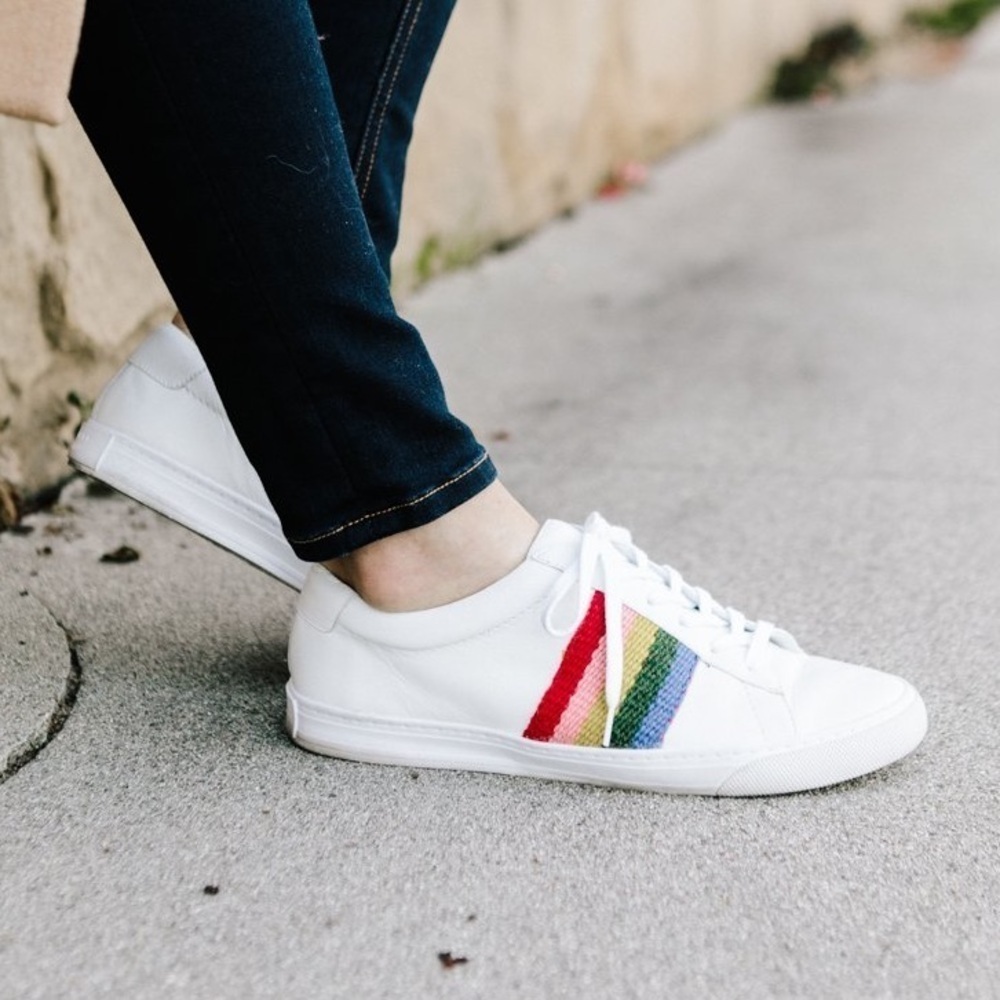 Loeffler Randall Rainbow Logan Sneakers size 6